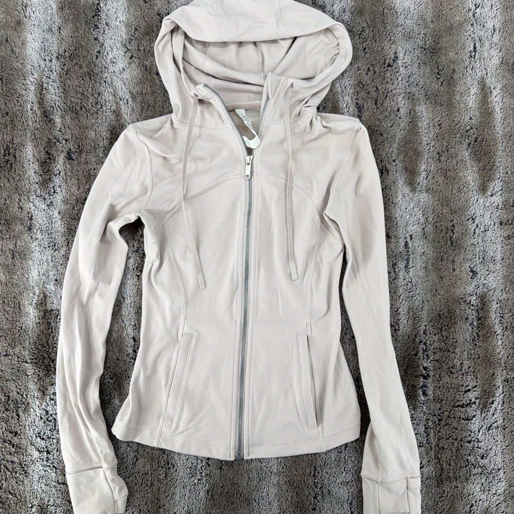 Lululemon Hooded Define Jacket Nulu in Pink Bliss Women's Sz 4 Athletic Jacket